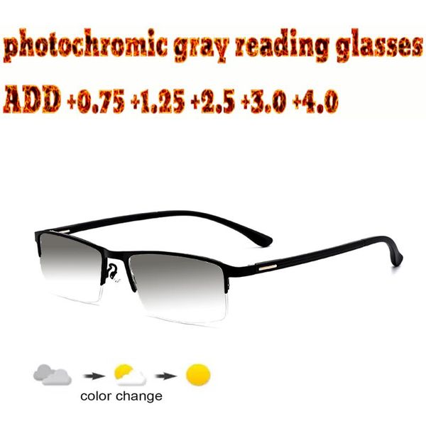sunglasses business men's halfrim pochromic gray reading glasses comfortable alloy 1.0 1.5 1.75 2.0 2.5 3 3.5 4sunglasses, White;black
sunglasses business men's halfrim pochromic gray reading glasses comfortable alloy 1.0 1.5 1.75 2.0 2.5 3 3.5 4sunglasses, White;black