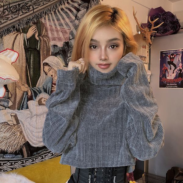 t autumn winter solid pullover short thick sweater 2022 women fashion flare long sleeve turtleneck casual streetwear, White;black
t autumn winter solid pullover short thick sweater 2022 women fashion flare long sleeve turtleneck casual streetwear, White;black