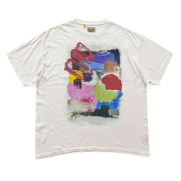 men's t-shirts gallerydept wash used graffiti splash ink color printing loose round neck short sleeve t-shirt for men and women, White;black
men's t-shirts gallerydept wash used graffiti splash ink color printing loose round neck short sleeve t-shirt for men and women, White;black