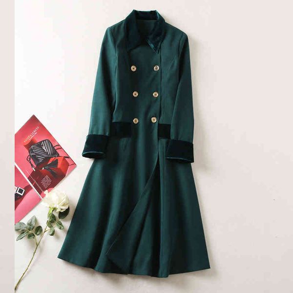 women's wool & blends xxl lengthened winter velvet lapel double row buckle long sleeve dark green wool skirt style coat for women avgr, Black
women's wool & blends xxl lengthened winter velvet lapel double row buckle long sleeve dark green wool skirt style coat for women avgr, Black
