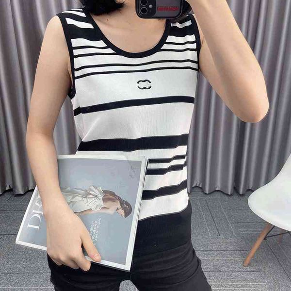women's polos small fragrance vest black and white stripe thin round neck sleeveless fashion spring summer sweater 4u3z
women's polos small fragrance vest black and white stripe thin round neck sleeveless fashion spring summer sweater 4u3z