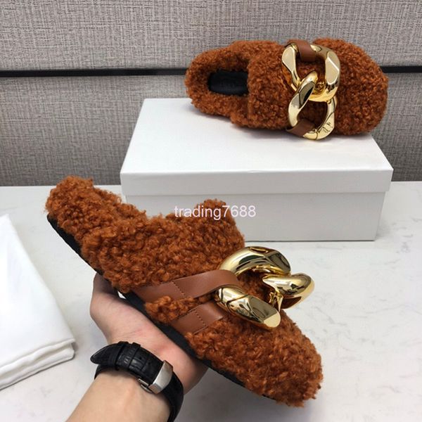 dress shoes net infrared wool shoes big gold chain home lamb slippers leisure baotou flat heel semi, Black
dress shoes net infrared wool shoes big gold chain home lamb slippers leisure baotou flat heel semi, Black