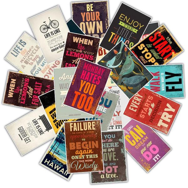 inspirational motto sticker doodle tide luggage sticker waterproof travel case lapguitar skateboard car sticker
inspirational motto sticker doodle tide luggage sticker waterproof travel case lapguitar skateboard car sticker