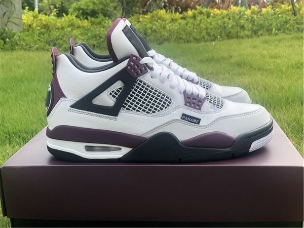 authentic 4 paname men women 4s basketball shoes white neutral grey black bordeaux paris outdoor sports sneakers with box, Red;white 
authentic 4 paname men women 4s basketball shoes white neutral grey black bordeaux paris outdoor sports sneakers with box, Red;white