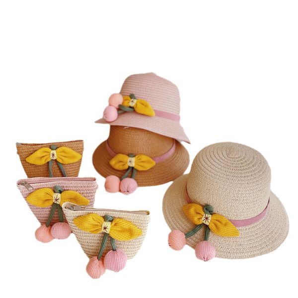 girls caps kids hats bucket children baby wide brim straw accessories children's summer flowers bag messenger two-piece set e1707, Yellow
girls caps kids hats bucket children baby wide brim straw accessories children's summer flowers bag messenger two-piece set e1707, Yellow