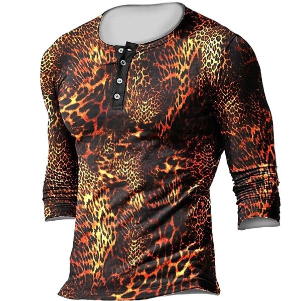 men's henley shirt tee t shirt 3d print graphic cheetah print plus size henley casual daily button-down print long sleeve casual retro, White;black
men's henley shirt tee t shirt 3d print graphic cheetah print plus size henley casual daily button-down print long sleeve casual retro, White;black