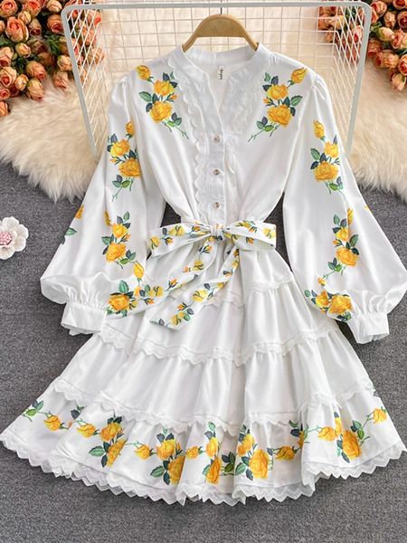 autumn water soluble lace trims print flower dress women long puff sleeve v neck cascading ruffles up white vestidos 220618, Black;gray
autumn water soluble lace trims print flower dress women long puff sleeve v neck cascading ruffles up white vestidos 220618, Black;gray