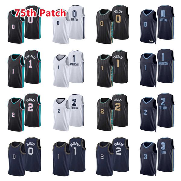 printed 75th patch city basketball jerseys de'anthony 0 melton kyle 1 anderson xavier 2 tillman tyrell 3 terry jersey color white blue, Black;red
printed 75th patch city basketball jerseys de'anthony 0 melton kyle 1 anderson xavier 2 tillman tyrell 3 terry jersey color white blue, Black;red