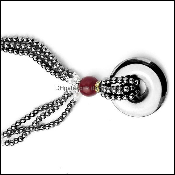 chains necklaces pendants jewelry hematite healing therapy necklace mtilayer adjustable beaded long protection chri dhzfd, Silver
chains necklaces pendants jewelry hematite healing therapy necklace mtilayer adjustable beaded long protection chri dhzfd, Silver