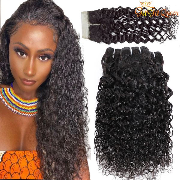 brazilian water wave hair with closure 4x4 lace closure with human hair bundles gagaqueen, Black;brown
brazilian water wave hair with closure 4x4 lace closure with human hair bundles gagaqueen, Black;brown