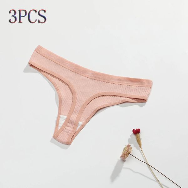 3pcs womens cotton panties set low-waist thongs solid color striped underwear suit girl comfortable lingerie, Black;pink
3pcs womens cotton panties set low-waist thongs solid color striped underwear suit girl comfortable lingerie, Black;pink