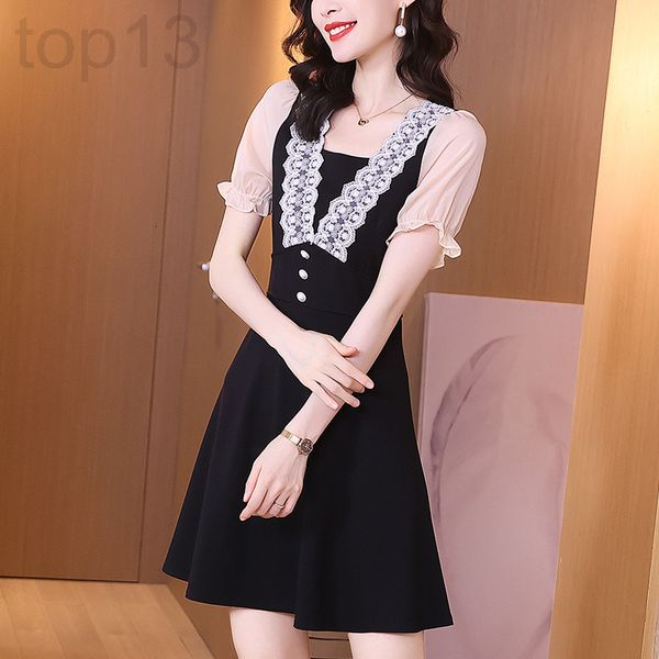 casual dresses designer hepburn snow spinning black dress women's summer 2021 new slim waist lace stitching skirt 4b8h, Black;gray
casual dresses designer hepburn snow spinning black dress women's summer 2021 new slim waist lace stitching skirt 4b8h, Black;gray