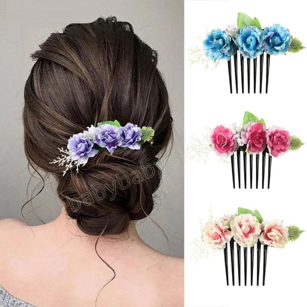 women simulation flower elegant hair comb pure handmade fashion bridal wedding headwear ladies headband hair accessories, Slivery;white
women simulation flower elegant hair comb pure handmade fashion bridal wedding headwear ladies headband hair accessories, Slivery;white