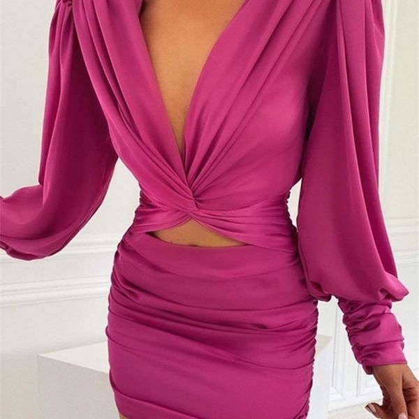 glamaker deep v neck bodycon dress party club hollow out mini dress elegant winter autumn chic lantern sleeve satin dress 220728, Black;gray
glamaker deep v neck bodycon dress party club hollow out mini dress elegant winter autumn chic lantern sleeve satin dress 220728, Black;gray