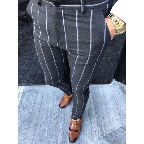 autumn men's fashion stripe social pants casual slim fit business elastic long trousers male cotton party button streetwear 201128, Black
autumn men's fashion stripe social pants casual slim fit business elastic long trousers male cotton party button streetwear 201128, Black