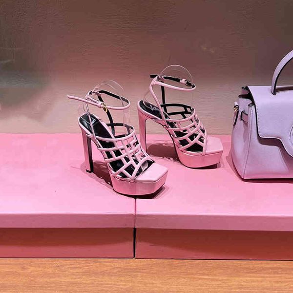 sandals summer super high heel square head waterproof platform thin open toe leather s sandals, Black
sandals summer super high heel square head waterproof platform thin open toe leather s sandals, Black