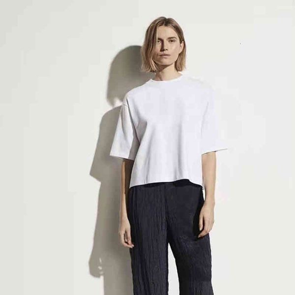 women's t-shirt vin american pima horse cotton with a loose tone round neck short sleeve t-shirt fashionable solid color t women summer, White
women's t-shirt vin american pima horse cotton with a loose tone round neck short sleeve t-shirt fashionable solid color t women summer, White
