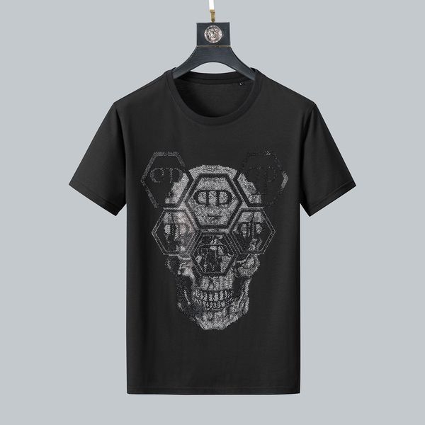phillip plain t shirt pp mens designer tshirts brand clothing men's rhinestone graphic t-shirt skull printed bling stone classical hip, White;black
phillip plain t shirt pp mens designer tshirts brand clothing men's rhinestone graphic t-shirt skull printed bling stone classical hip, White;black