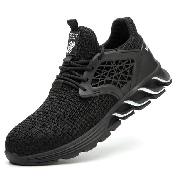 men work safety shoes anti-puncture boots for men shock proof breathable lightweight mens sneakers comfortable, Black;brown
men work safety shoes anti-puncture boots for men shock proof breathable lightweight mens sneakers comfortable, Black;brown