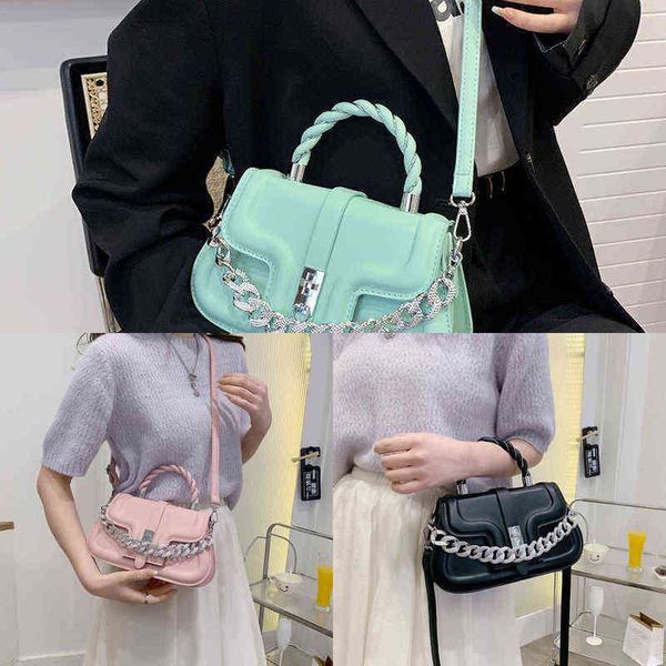 luxury designer small pu leather handbag ladies crossbody bags new trend single shoulder bag thick chain rope handle totes 220416
luxury designer small pu leather handbag ladies crossbody bags new trend single shoulder bag thick chain rope handle totes 220416