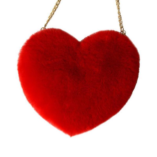 new arrivals 2022 stylish heart shape plush shoulder bags for girls gift fluffy fake fur crossbody bags with metal chain, Black;red
new arrivals 2022 stylish heart shape plush shoulder bags for girls gift fluffy fake fur crossbody bags with metal chain, Black;red