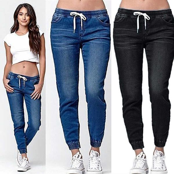 casual jogger pants 2022 elastic skinny pencil jeans for women leggings jeans high waist women's denim drawstring pants, Blue
casual jogger pants 2022 elastic skinny pencil jeans for women leggings jeans high waist women's denim drawstring pants, Blue