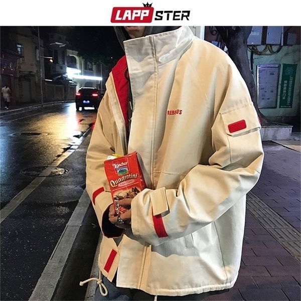 lappster autumn men embrodiery streetwear bomber jackets mens hip hop korean windbreaker jackets male thick oversize coats 201127, Black;brown
lappster autumn men embrodiery streetwear bomber jackets mens hip hop korean windbreaker jackets male thick oversize coats 201127, Black;brown