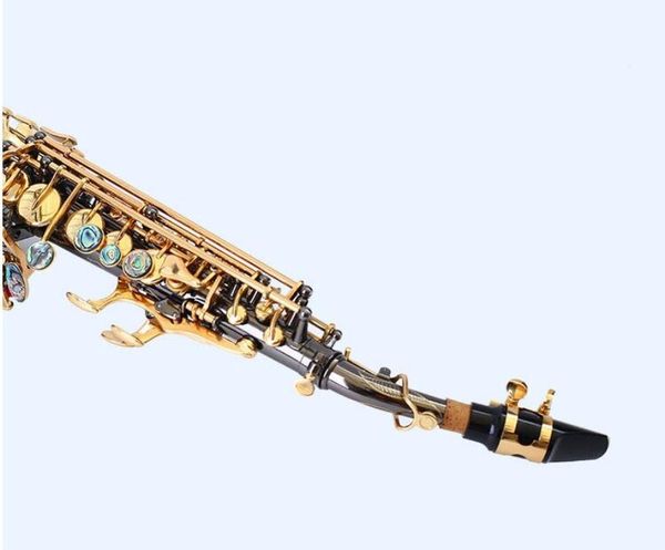 professional curved soprano saxophone naiputesi nsc-991 black nickel gold 991 paint gold key with accessories
professional curved soprano saxophone naiputesi nsc-991 black nickel gold 991 paint gold key with accessories
