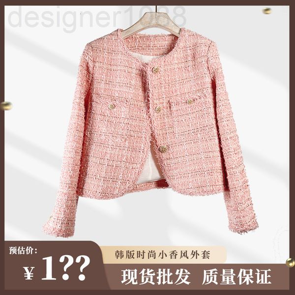 women's wool & blends designer woolen tweed small fragrance coat women's 2021 autumn winter korean version fashion short celebrity, Black
women's wool & blends designer woolen tweed small fragrance coat women's 2021 autumn winter korean version fashion short celebrity, Black