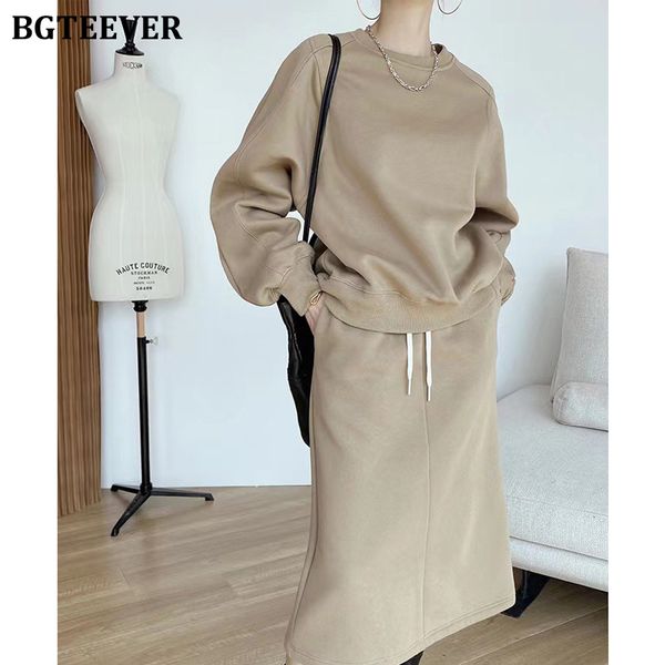 spring chic women 2 pieces skirt set long sleeve sweatshirts & drawstring loose skirts casual female tracksuits 2022, White
spring chic women 2 pieces skirt set long sleeve sweatshirts & drawstring loose skirts casual female tracksuits 2022, White