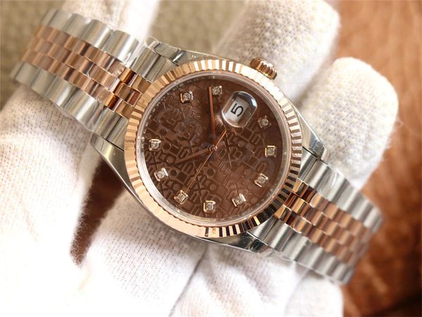 ew factory watch a3235 automatic mechanical movements 126233 brown men's watch 36mm 904l produces sapphire crystal glass folding buckle, Slivery;brown
ew factory watch a3235 automatic mechanical movements 126233 brown men's watch 36mm 904l produces sapphire crystal glass folding buckle, Slivery;brown