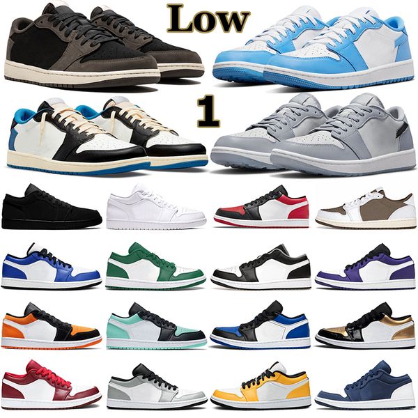 2022 1 low basketball shoes men women 1s triple black white reverse mocha bred toe wolf grey unc game royal yellow panda mens trainers outdo, White;red
2022 1 low basketball shoes men women 1s triple black white reverse mocha bred toe wolf grey unc game royal yellow panda mens trainers outdo, White;red