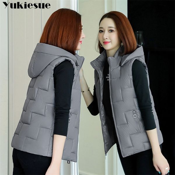 plus size women vest winter jacket pocket hooded coat warm casual cotton padded vest female slim sleeveless waistcoat 210412, Black;brown
plus size women vest winter jacket pocket hooded coat warm casual cotton padded vest female slim sleeveless waistcoat 210412, Black;brown