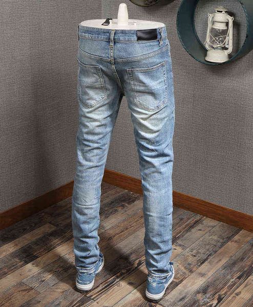 patches detail biker fit jeans men slim for mens vintage distressed denim jean 2022, Blue
patches detail biker fit jeans men slim for mens vintage distressed denim jean 2022, Blue