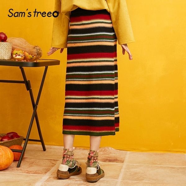 sams tree colorblock striped knitted pencil skirts women autumn black solid korean style casual office ladies skirts y200326
sams tree colorblock striped knitted pencil skirts women autumn black solid korean style casual office ladies skirts y200326