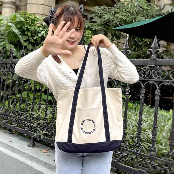 women shoulder bags 2022 canvas tote bag girl shopper fashion casual contrasting colors large capacity ring letter print handbag
women shoulder bags 2022 canvas tote bag girl shopper fashion casual contrasting colors large capacity ring letter print handbag