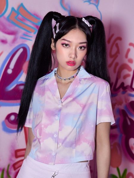 romwe anime cloud print button front shirt 06jv#, White
romwe anime cloud print button front shirt 06jv#, White