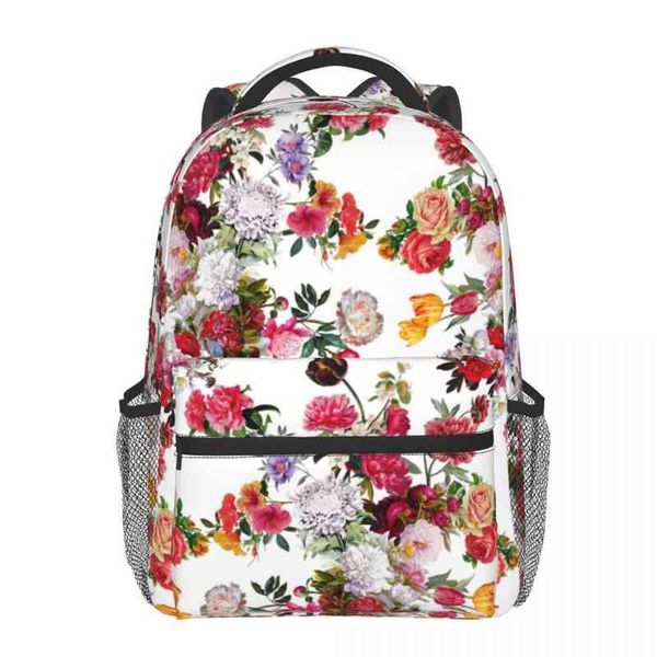flower backpack men women school bag teenage laprucksack large capacity aa220316 
flower backpack men women school bag teenage laprucksack large capacity aa220316