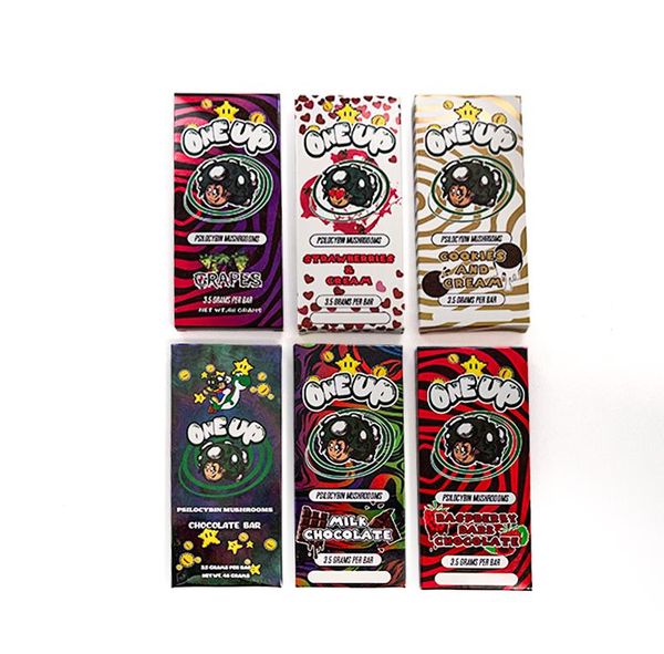 one up cho colate bar packing boxes 3.5 grams mushroom oneup packaging pack display package box and cream with qr code 6 strains iu
one up cho colate bar packing boxes 3.5 grams mushroom oneup packaging pack display package box and cream with qr code 6 strains iu