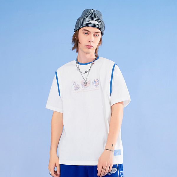2022 summer mens t-shirts fashion color-blocking cotton round neck casual loose sports wind basketball uniform breathable quick-drying short, White;black
2022 summer mens t-shirts fashion color-blocking cotton round neck casual loose sports wind basketball uniform breathable quick-drying short, White;black