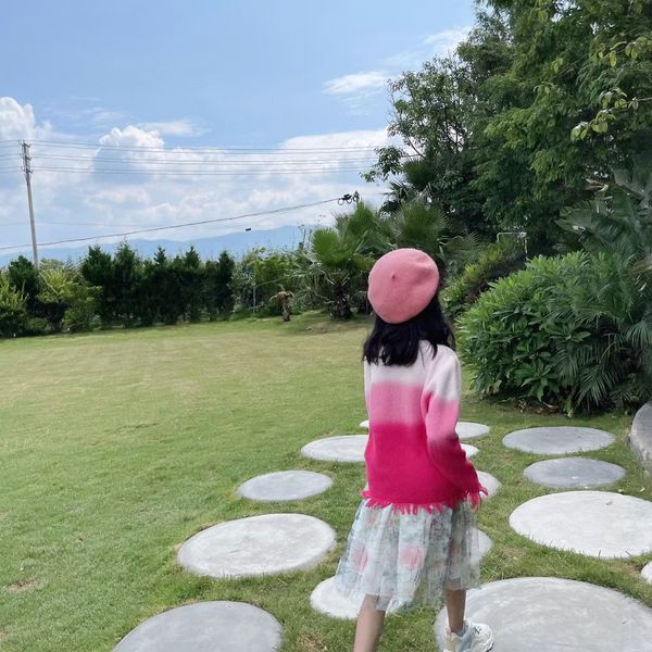 girls pullovers baby sweaters kids designer clothes pink pullover sweater with letter gradient tassels o-neck 2022 long sleeve cotton size 1, Blue
girls pullovers baby sweaters kids designer clothes pink pullover sweater with letter gradient tassels o-neck 2022 long sleeve cotton size 1, Blue