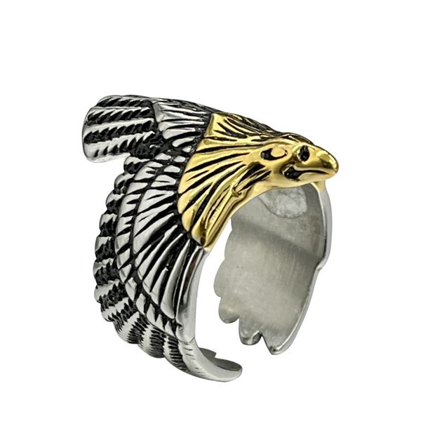 quality 316l stainless steel animal ring retro eagle rings gold plating hip-hop punk men's and women's ring jewelry, Golden;silver
quality 316l stainless steel animal ring retro eagle rings gold plating hip-hop punk men's and women's ring jewelry, Golden;silver