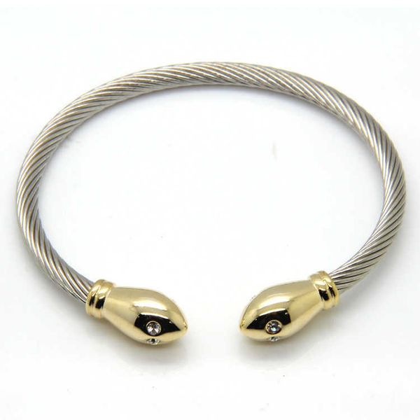 new korean fashion punk style stainless steel bracelet women's two-color steel wire bracelet, Black
new korean fashion punk style stainless steel bracelet women's two-color steel wire bracelet, Black
