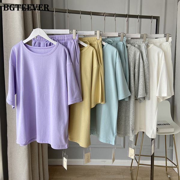 casual ladies tracksuits o-neck short sleeve t-shirts & elastic waist loose shorts summer cotton women 2 pieces set, White
casual ladies tracksuits o-neck short sleeve t-shirts & elastic waist loose shorts summer cotton women 2 pieces set, White