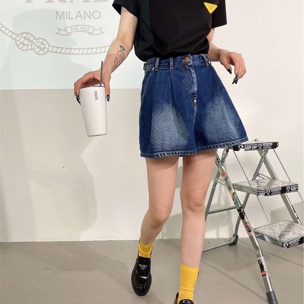 71% off 2022 summer new trendy men's and women's clothing push tide brand 22ss denim shorts skirt type wide legs high waist thin c, Blue
71% off 2022 summer new trendy men's and women's clothing push tide brand 22ss denim shorts skirt type wide legs high waist thin c, Blue