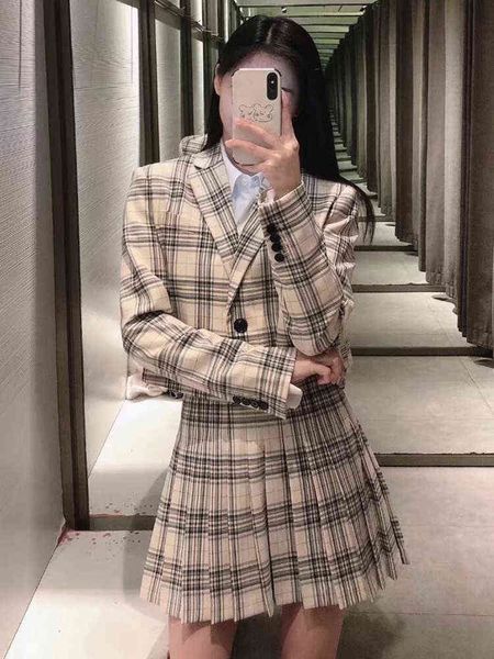 piece set 2022 fashion plaid cropped blazer woman clothing high waist dent cute sweet girls dance mini skirt l220714, White
piece set 2022 fashion plaid cropped blazer woman clothing high waist dent cute sweet girls dance mini skirt l220714, White