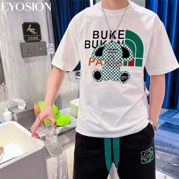 2022 new men's loose size t-shirt summer casual cotton fashion male o collar leisure brand clothing, White;black
2022 new men's loose size t-shirt summer casual cotton fashion male o collar leisure brand clothing, White;black