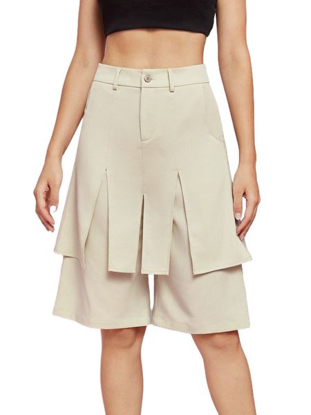 x alexia garro kramer split detail high waist shorts p1ba#, White;black 
x alexia garro kramer split detail high waist shorts p1ba#, White;black