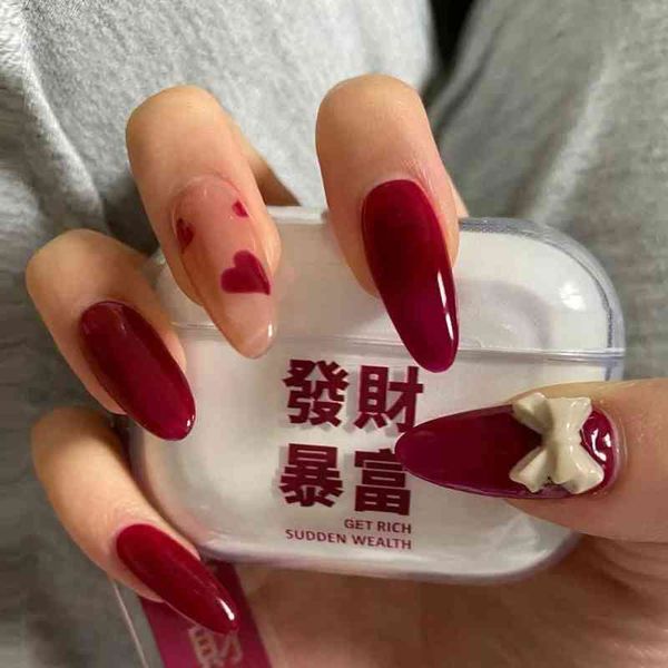 false nails 24pcs box detachable coffin red heart design wearable long ballerina fake with bow almond line full cover 0616
false nails 24pcs box detachable coffin red heart design wearable long ballerina fake with bow almond line full cover 0616