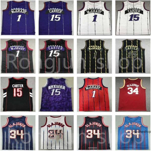 retro stitched basketball vince carter 15 tracy mcgrady 1 hakeem olajuwon 34 jerseys men black purple white red''nba''je, Black;red
retro stitched basketball vince carter 15 tracy mcgrady 1 hakeem olajuwon 34 jerseys men black purple white red''nba''je, Black;red